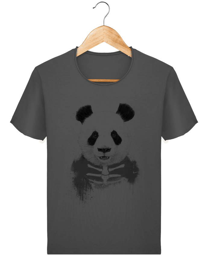 Camiseta Hombre Stanley Imagine Vintage Zombie Panda por Balàzs Solti