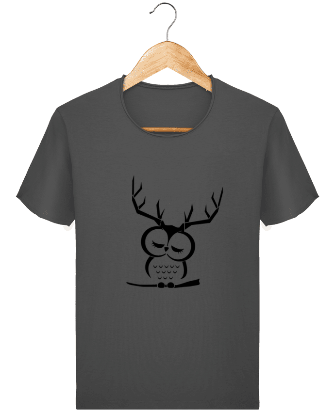 T-shirt Men Stanley Imagines Vintage Hibou cerf by Ikare