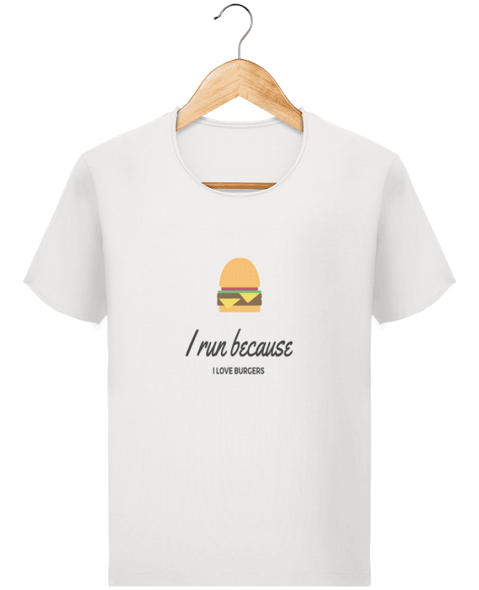 Camiseta Hombre Stanley Imagine Vintage I run because I love burgers por Dream & Inspire