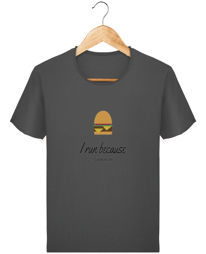 Camiseta Hombre Stanley Imagine Vintage I run because I love burgers por Dream & Inspire