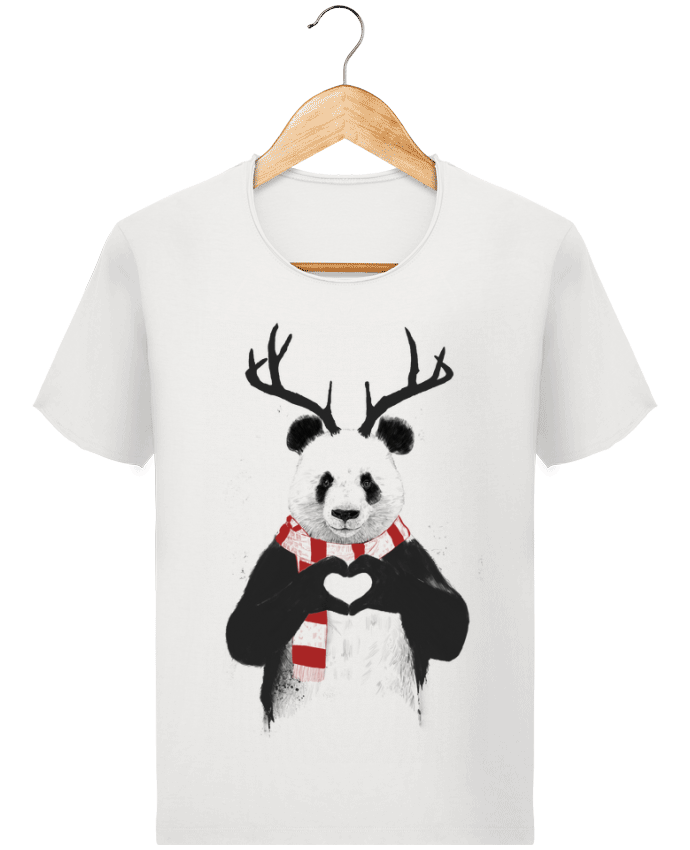 T-shirt Men Stanley Imagines Vintage X-mas Panda by Balàzs Solti