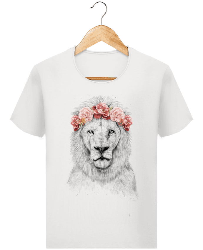  T-shirt Homme vintage Festival Lion par Balàzs Solti