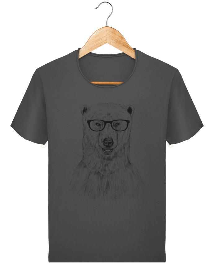 T-shirt Men Stanley Imagines Vintage Geek Bear by Balàzs Solti