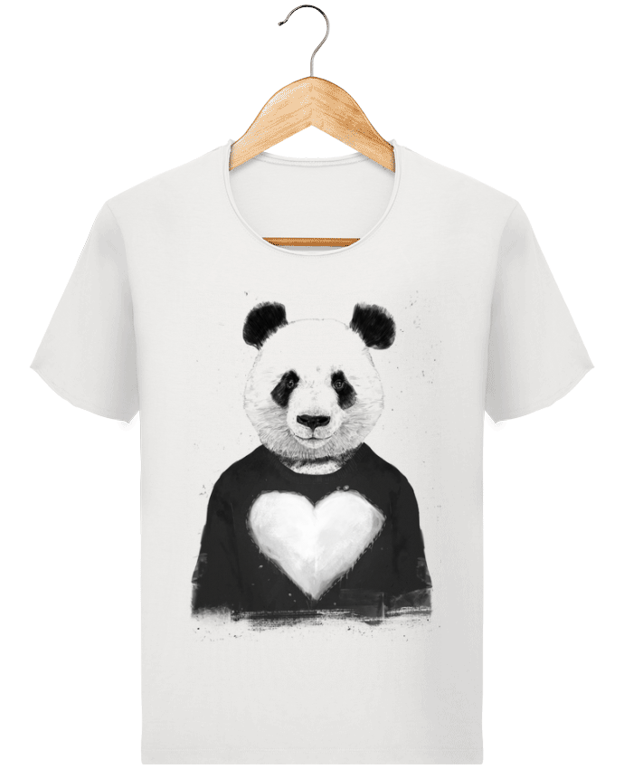  T-shirt Homme vintage lovely_panda par Balàzs Solti