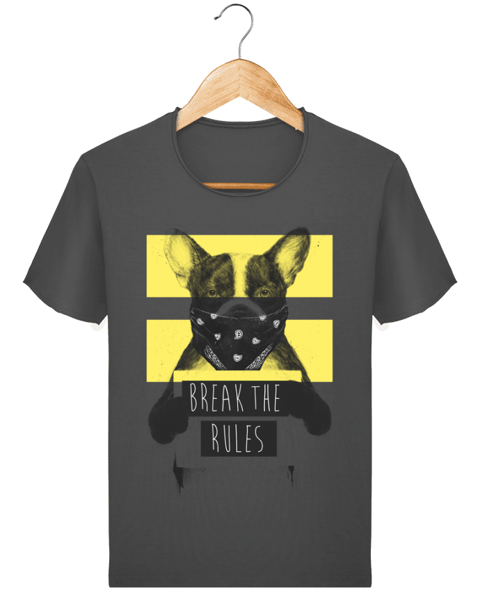  T-shirt Homme vintage rebel_dog_yellow par Balàzs Solti