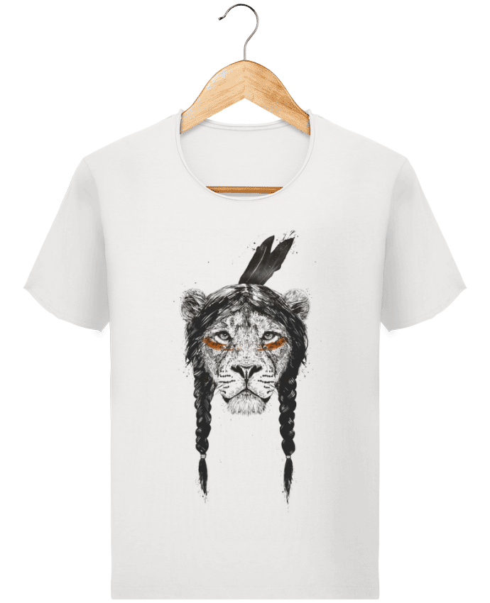  T-shirt Homme vintage warrior_lion par Balàzs Solti