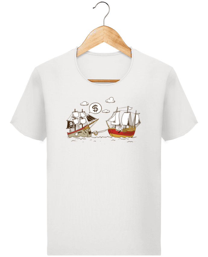  T-shirt Homme vintage Pirate par flyingmouse365