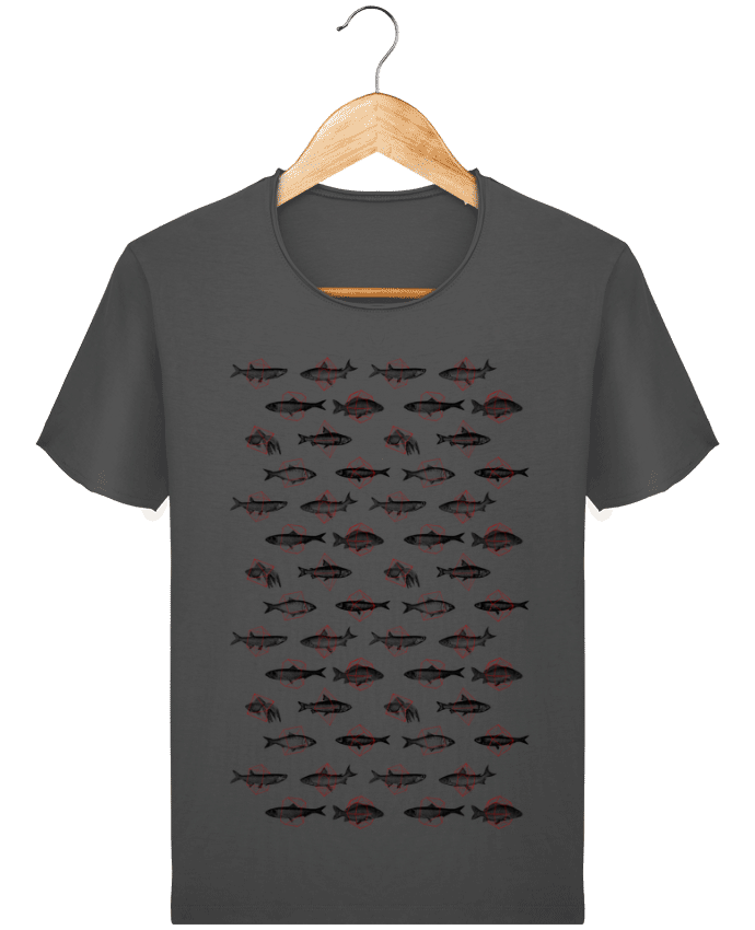 T-shirt Men Stanley Imagines Vintage Fishes in geometrics by Florent Bodart