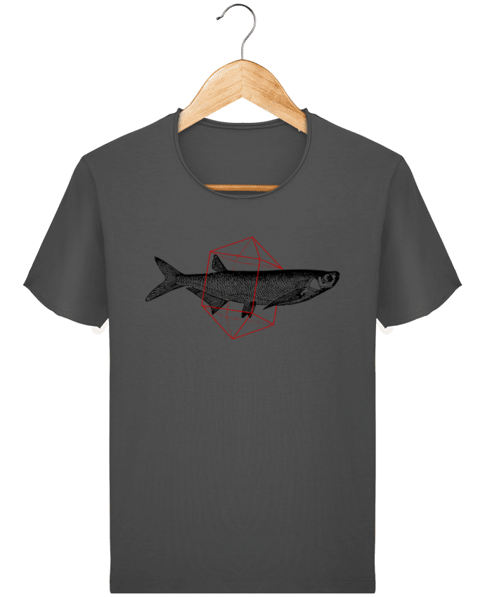 T-shirt Men Stanley Imagines Vintage Fish in geometrics by Florent Bodart