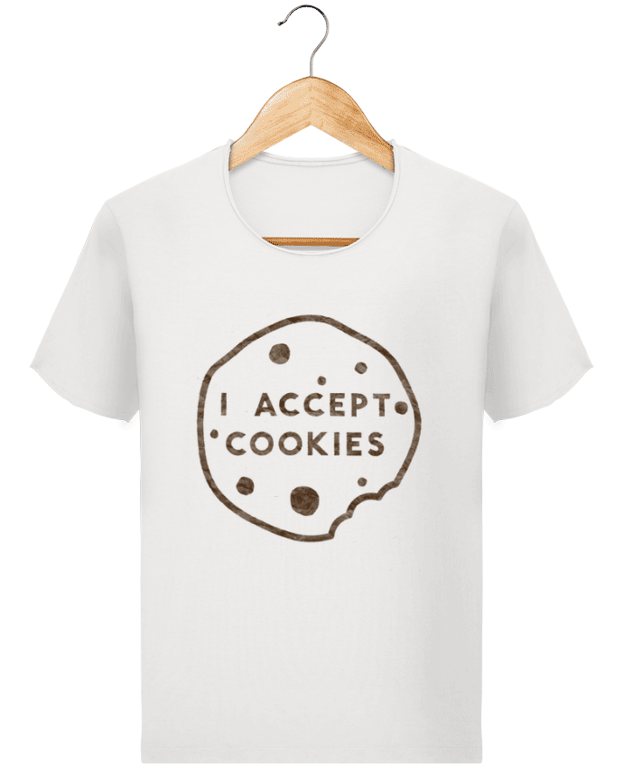 T-shirt Men Stanley Imagines Vintage I accept cookies by Florent Bodart