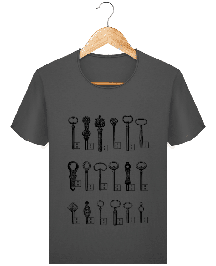 T-shirt Men Stanley Imagines Vintage USB Keys by Florent Bodart