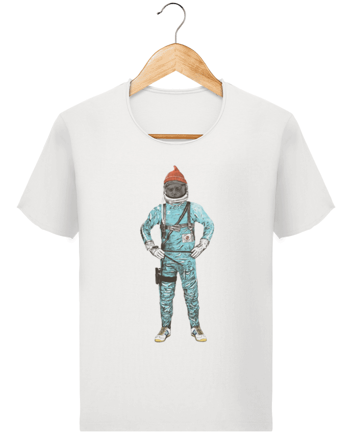 T-shirt Men Stanley Imagines Vintage Zissou in space by Florent Bodart