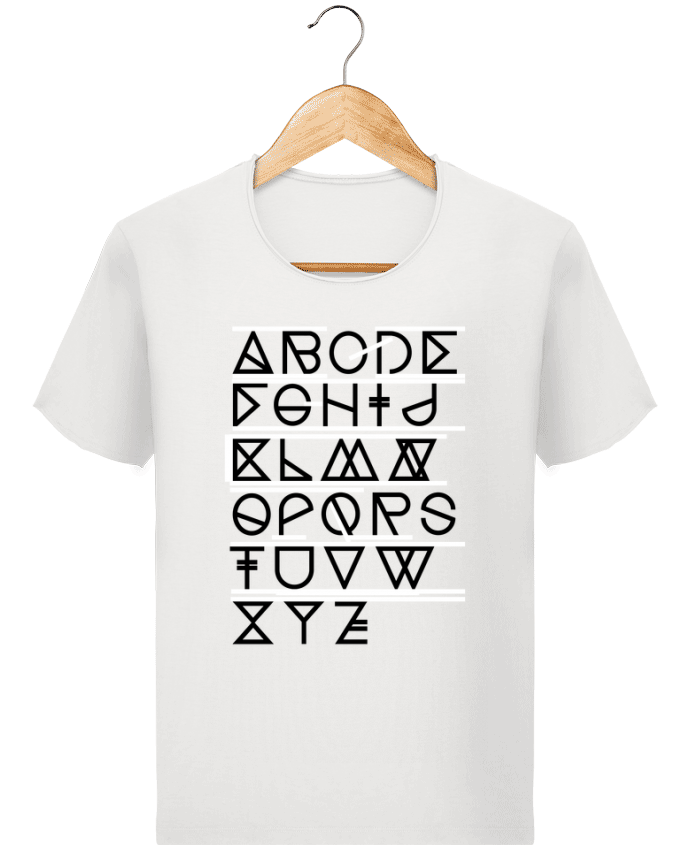  T-shirt Homme vintage Geometrical ABC White par na.hili