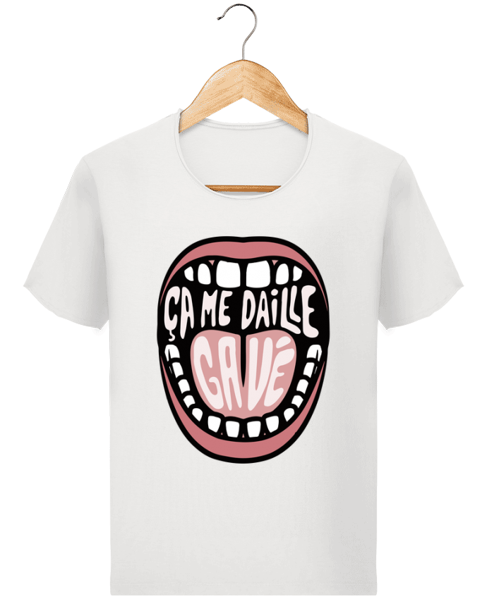  T-shirt Homme vintage ça me daille gavé bouche par tunetoo
