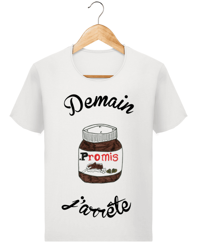 T-shirt Men Stanley Imagines Vintage Demain j'arrête le Nutella by Promis