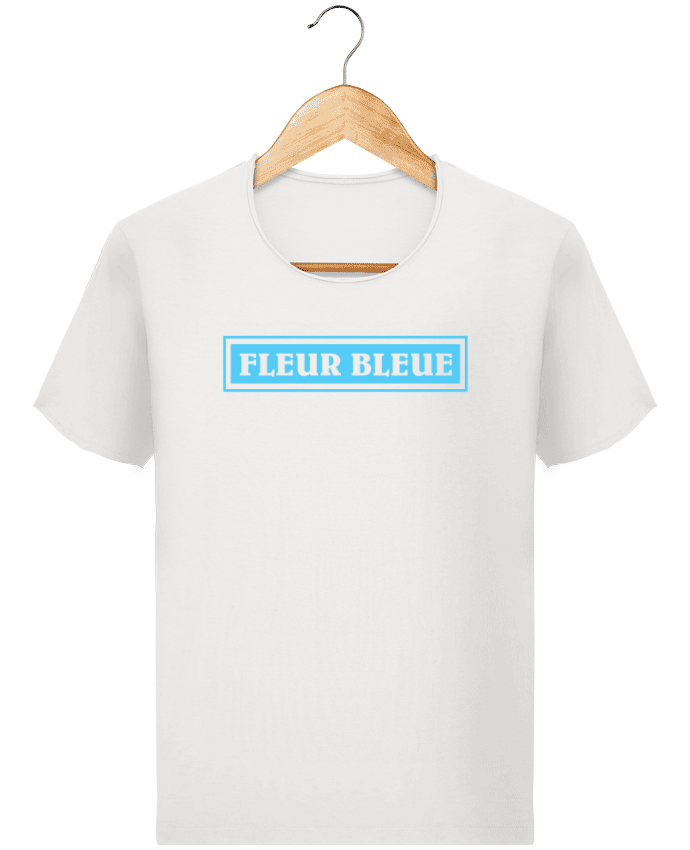  T-shirt Homme vintage Fleur bleue par tunetoo