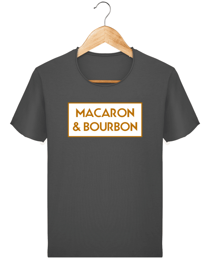  T-shirt Homme vintage Macaron et bourbon par tunetoo