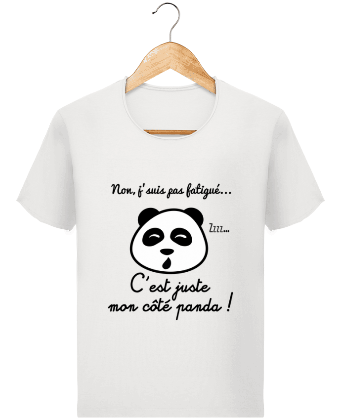 Camiseta Hombre Stanley Imagine Vintage Non j'suis pas fatigué c'est mon côté panda por Benichan