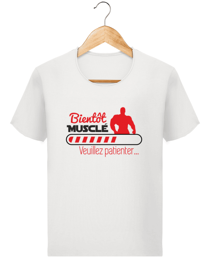  T-shirt Homme vintage Bientôt musclé, musculation, muscu, humour par Benichan