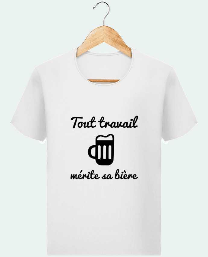 T-shirt Men Stanley Imagines Vintage Tout travail mérite sa bière, humour, citations by Benichan