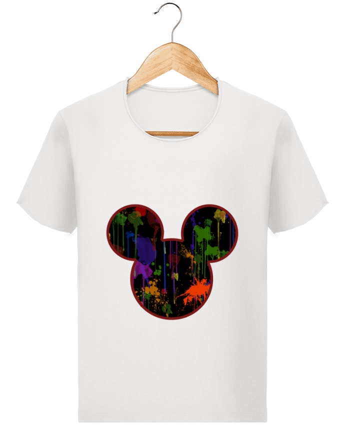 T-shirt Men Stanley Imagines Vintage Tete de Mickey version noir by Tasca