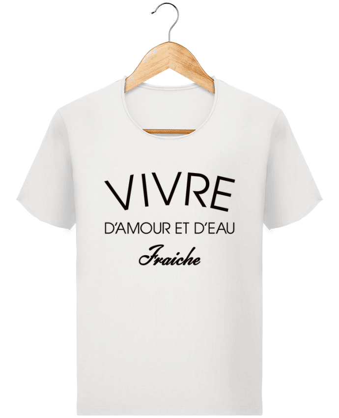  T-shirt Homme vintage Vivre d'amour et d'eau fraîche par Freeyourshirt.com