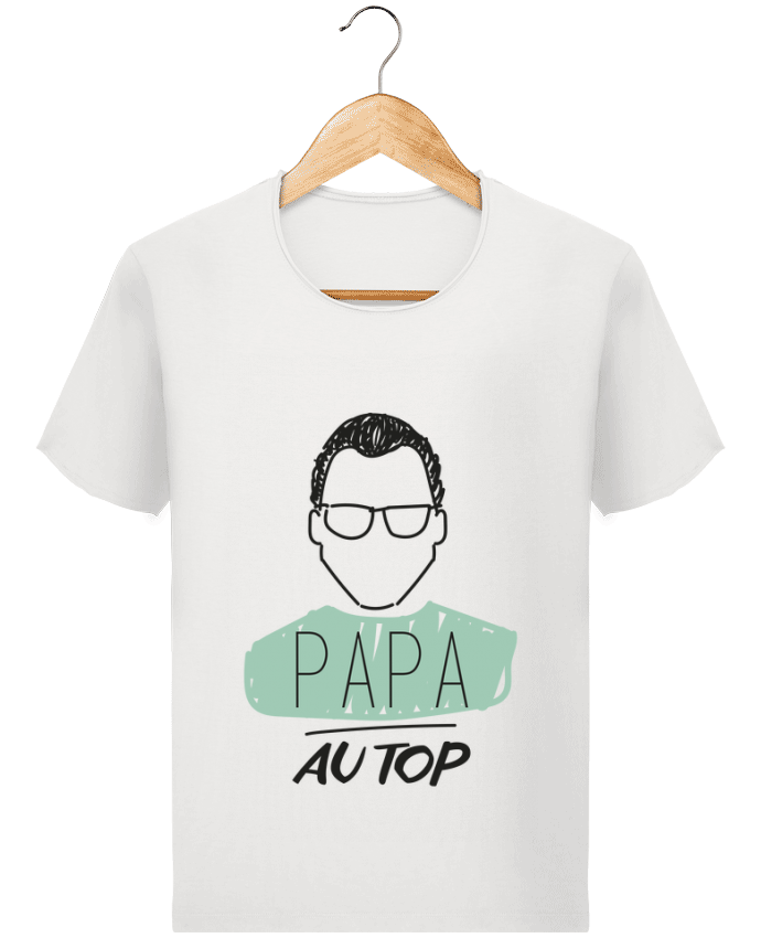  T-shirt Homme vintage DAD ON TOP / PAPA AU TOP par IDÉ'IN
