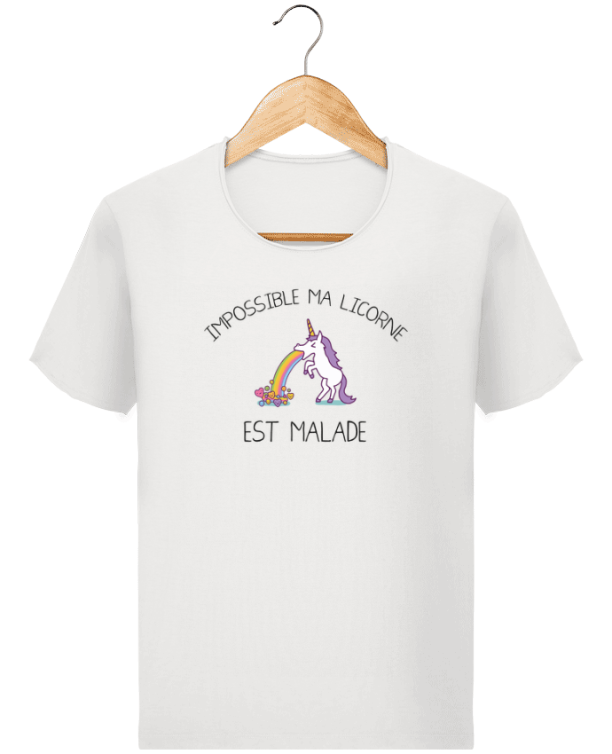 T-shirt Men Stanley Imagines Vintage Impossible ma licorne est malade ! by tunetoo