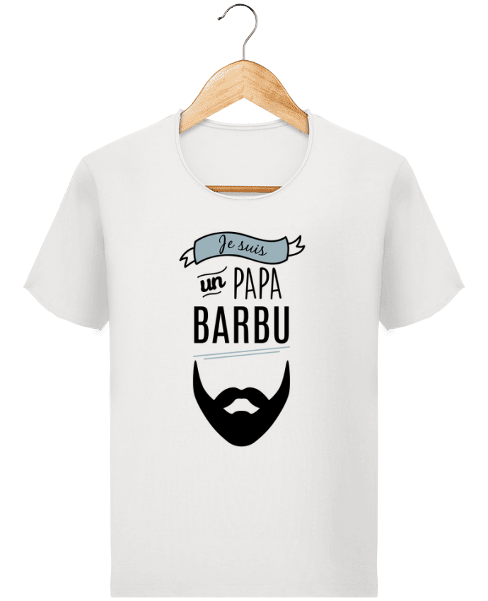 T-shirt Men Stanley Imagines Vintage Je suis un papa barbu by LPMDL