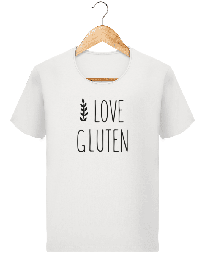 T-shirt Men Stanley Imagines Vintage I love gluten by Ruuud by Ruuud