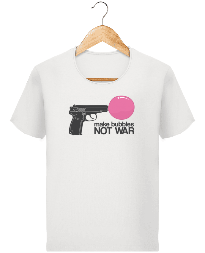 T-shirt Men Stanley Imagines Vintage Make bubbles NOT WAR by justsayin