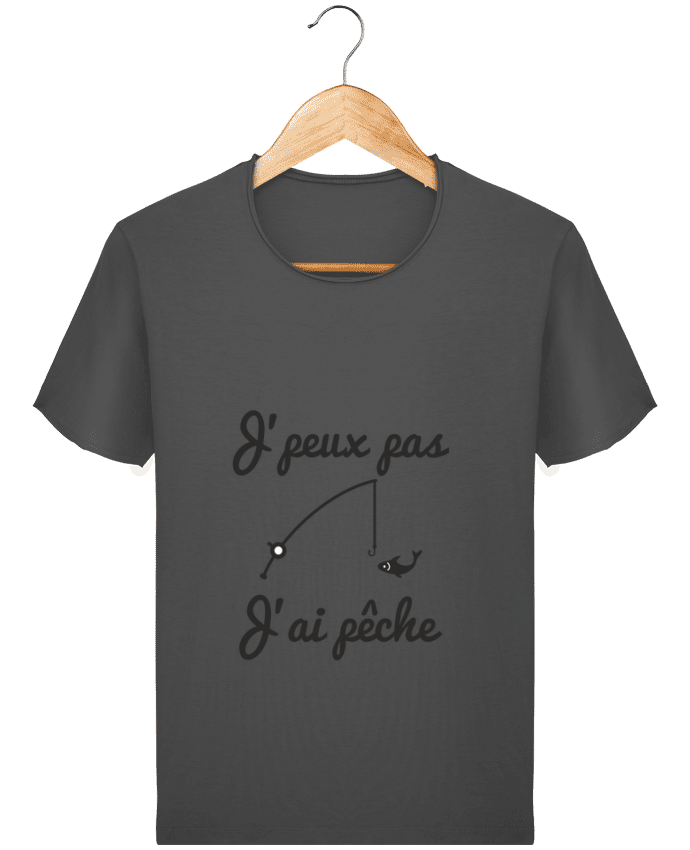 Camiseta Hombre Stanley Imagine Vintage J'peux pas j'ai pêche,tee shirt pécheur,pêcheur por Benichan