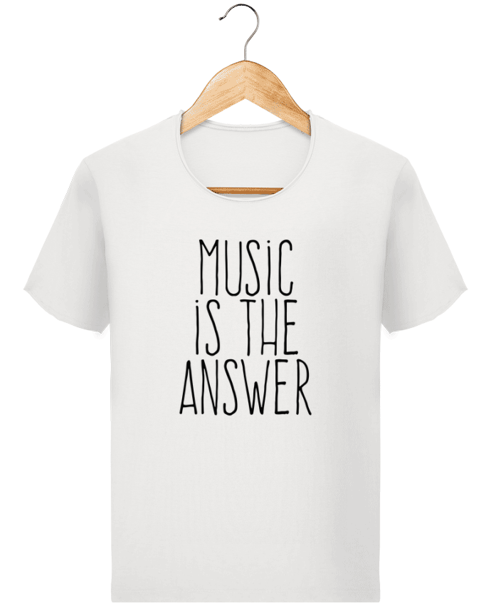  T-shirt Homme vintage Music is the answer par justsayin