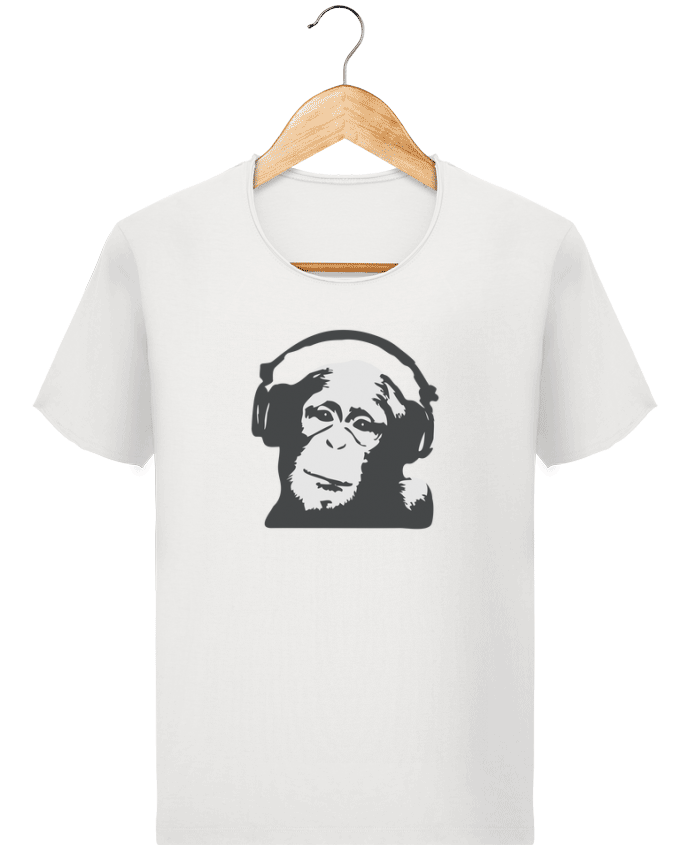 T-shirt Men Stanley Imagines Vintage DJ monkey by justsayin