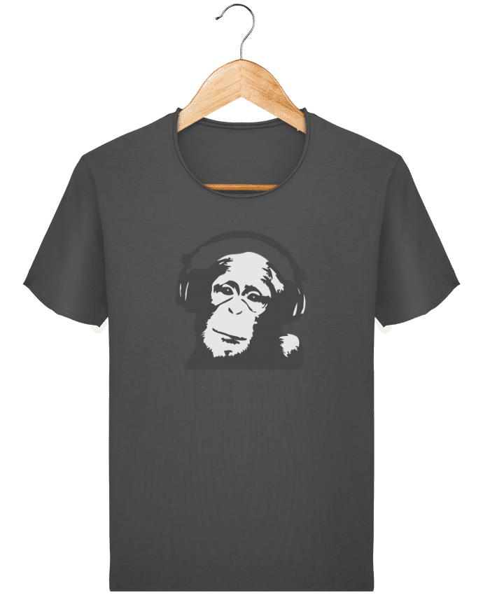  T-shirt Homme vintage DJ monkey par justsayin