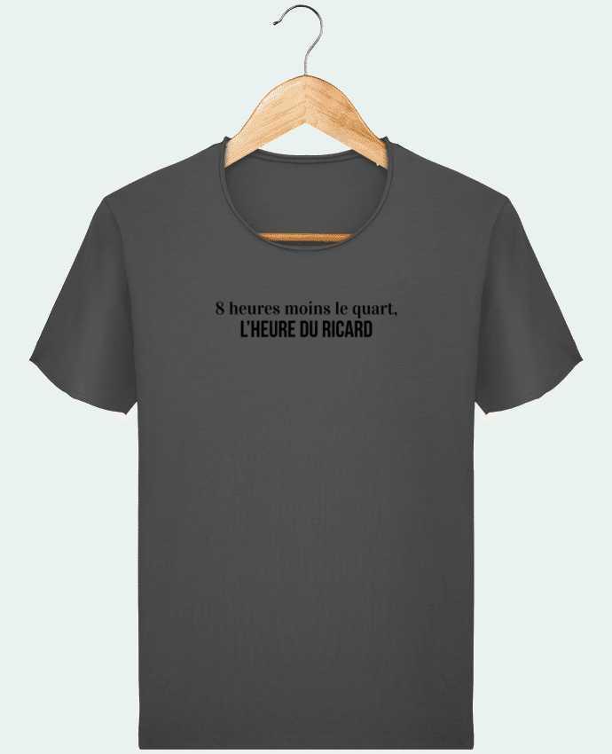  T-shirt Homme vintage 8h moins le quart, l'heure du ricard par tunetoo