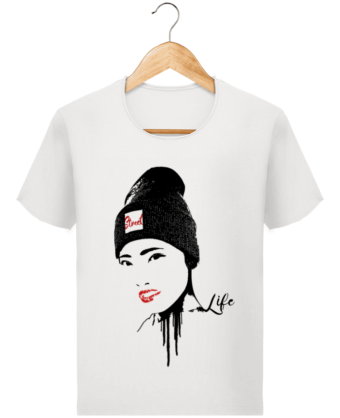 Camiseta Hombre Stanley Imagine Vintage Geisha por Graff4Art