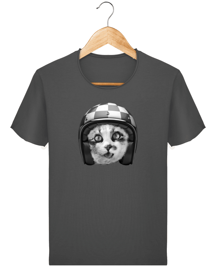 T-shirt Men Stanley Imagines Vintage Biker cat by justsayin