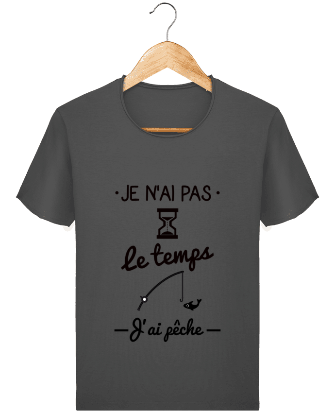 T-shirt Men Stanley Imagines Vintage Pas le temps j'ai pêche by Benichan