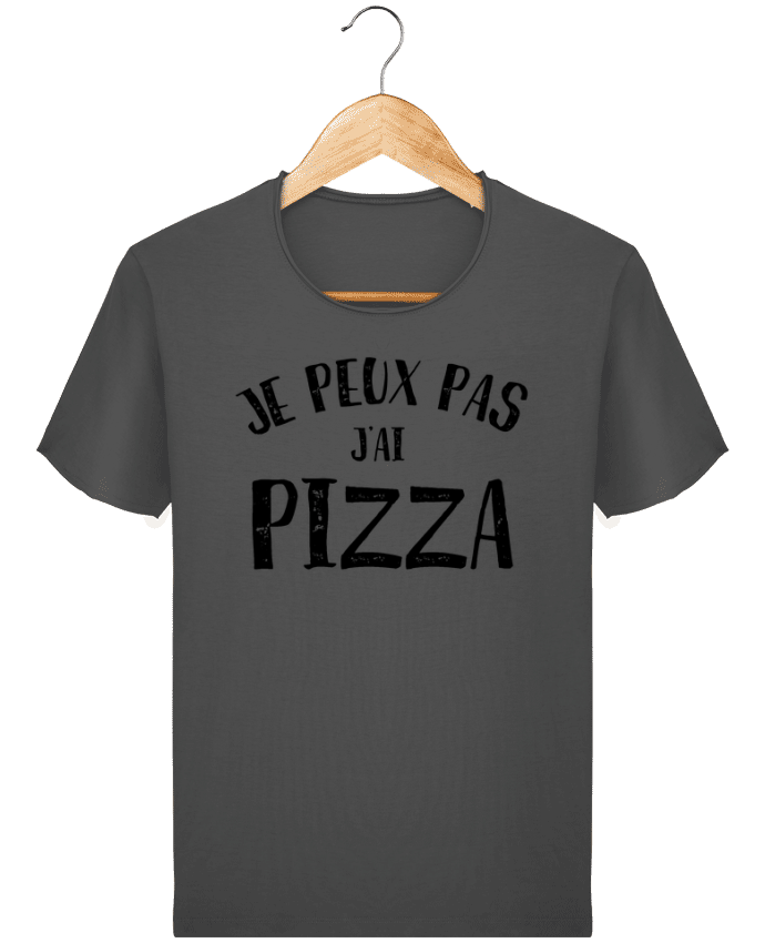 T-shirt Men Stanley Imagines Vintage Je peux pas j'ai Pizza by L'Homme Sandwich
