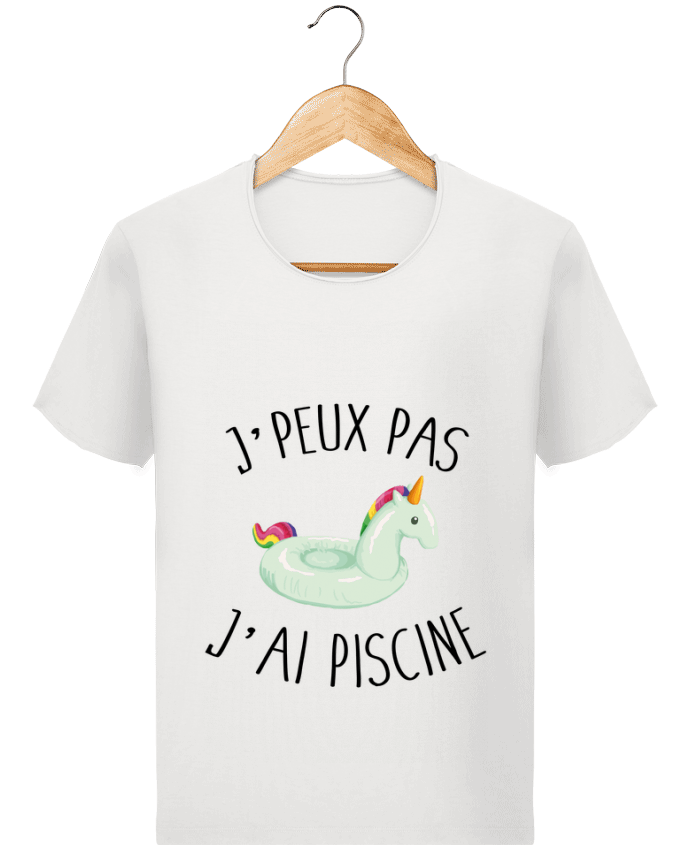 T-shirt Men Stanley Imagines Vintage Je peux pas j'ai piscine by FRENCHUP-MAYO