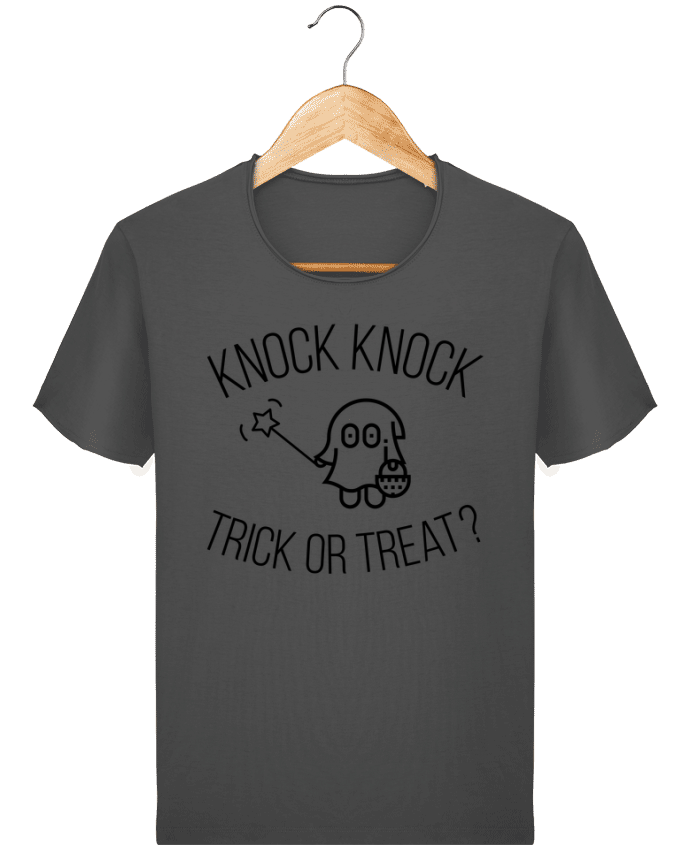  T-shirt Homme vintage Knock Knock, Trick or Treat? par tunetoo