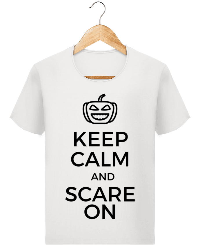 T-shirt Men Stanley Imagines Vintage Keep Calm and Scare on Pumpkin by tunetoo