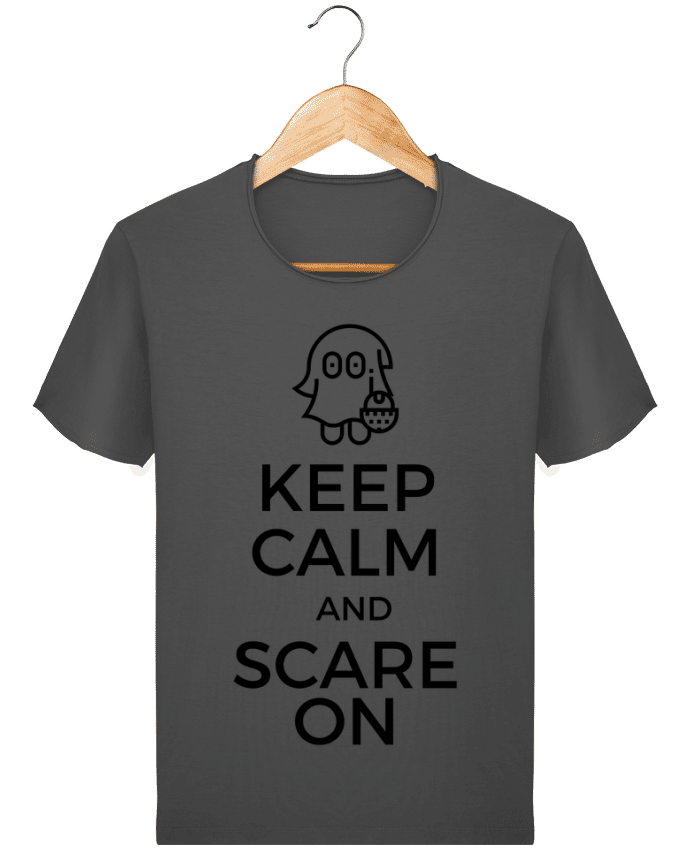 T-shirt Homme vintage Keep Calm and Scare on Ghost par tunetoo