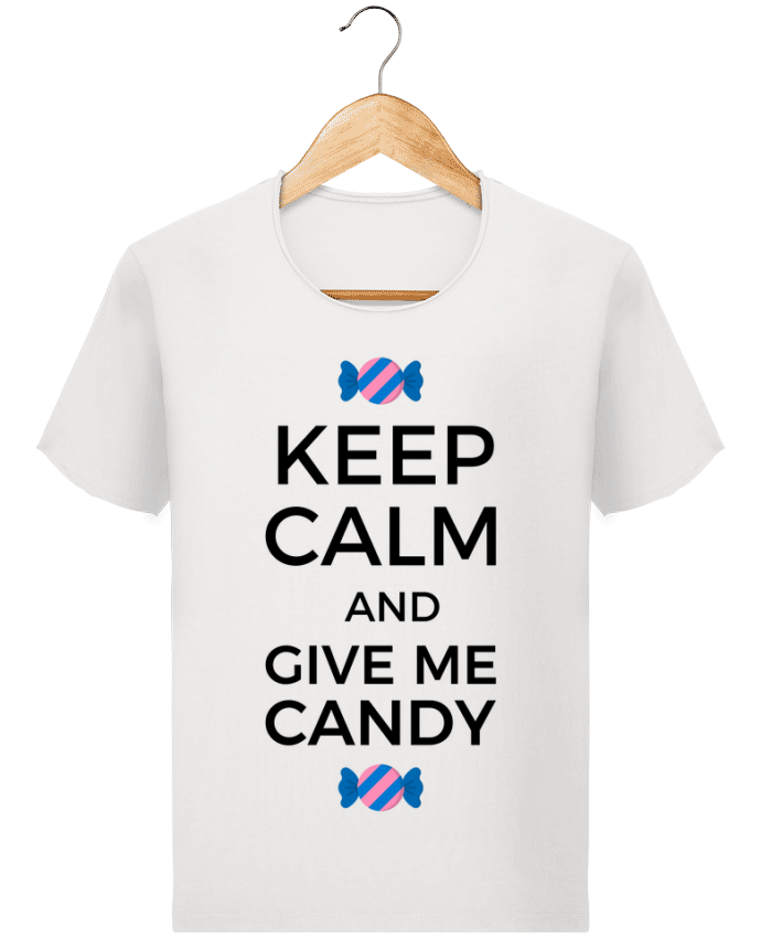  T-shirt Homme vintage Keep Calm and give me candy par tunetoo