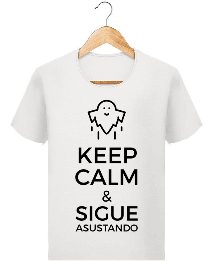  T-shirt Homme vintage Keep Calm and Sigue asustando ghost par tunetoo