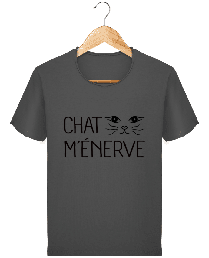 T-shirt Men Stanley Imagines Vintage Chat m'énerve by Freeyourshirt.com