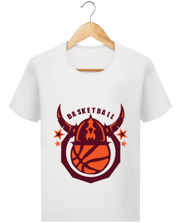  T-shirt Homme vintage basketball casque viking logo sport club par Achille
