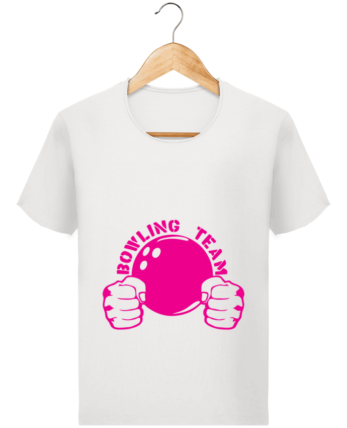  T-shirt Homme vintage bowling team poing fermer logo club par Achille