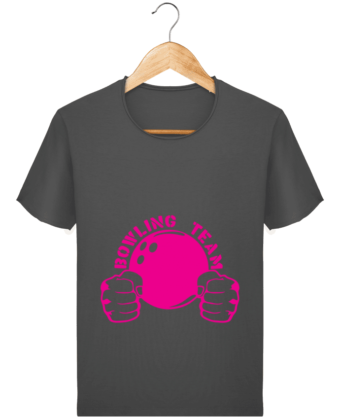  T-shirt Homme vintage bowling team poing fermer logo club par Achille